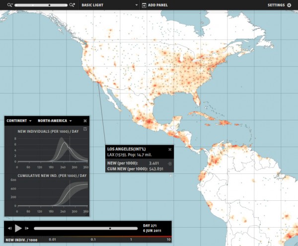 Example of map visualization.